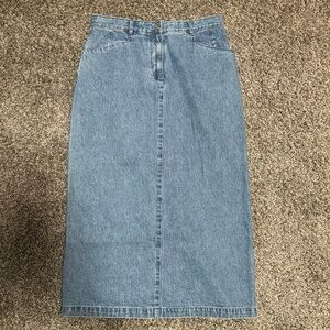 Christopher & Banks Jean Maxi Skirt Size 10